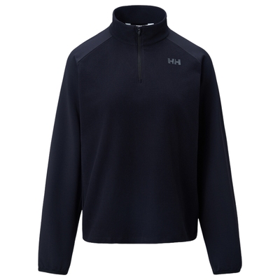 HELLY HANSEN/HH 女轻户外华夫格宽松版型半拉链长袖T恤