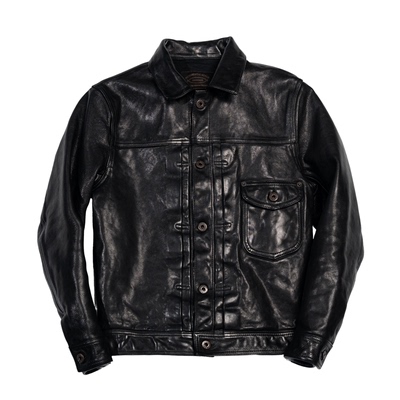 特叔506经典工装春秋款牛皮夹克