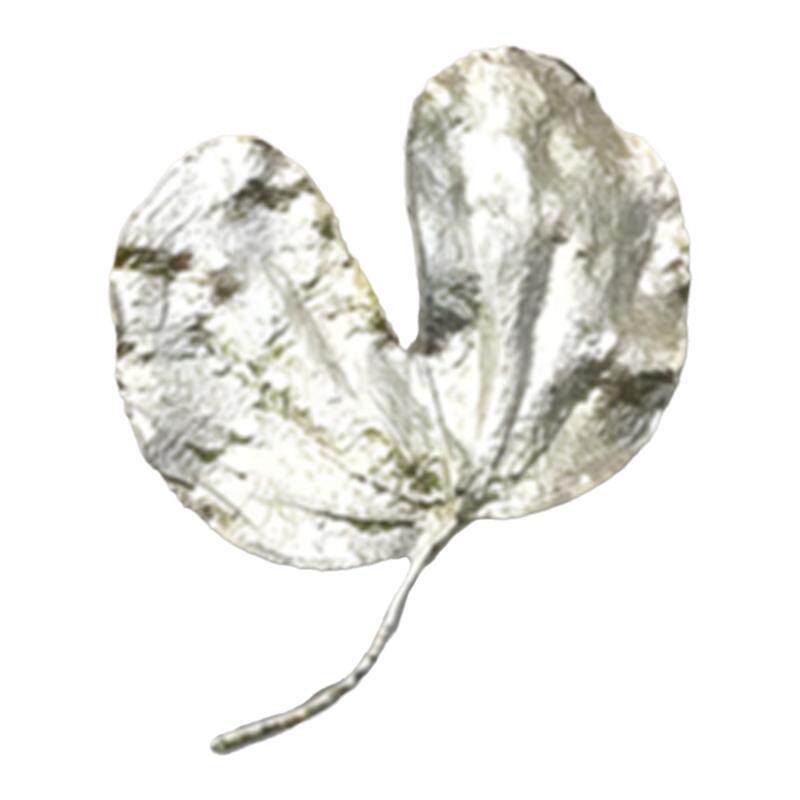 梵灵文艺复古纯银紫荆花叶胸针