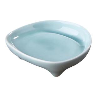 【西泠文房】三足笔掭书法练字国画专用笔舔墨碟墨水墨盒简易砚台陶瓷笔搁抄经毛笔架多功能青瓷墨池文房四宝