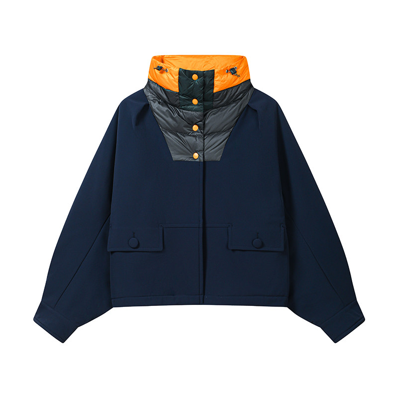 斐乐简约90鹅绒拼接棉服