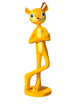 卡通梅花鹿装饰大摆件玻璃钢雕塑