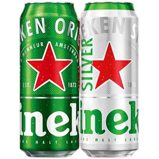 Heineken喜力经典啤酒500ml*12罐听全麦酿造爽口精酿原浆整箱批发