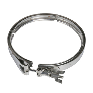 U型槽不锈钢双备卡箍加厚快装过滤器抱箍沟槽精铸管卡管夹收紧