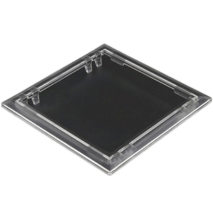 观察窗 塑料电表透视窗插卡PC配电箱观察孔四方透明窗116*116防水