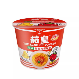 统一茄皇意式番茄肉酱拌面126g桶装整箱宿舍方便面泡面条夜宵正品