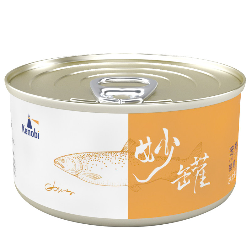 妙罐三文鱼鲜肉猫罐8罐整箱零食