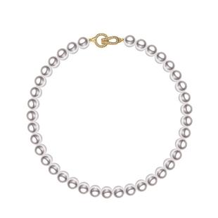 海秀儿珍珠项链女纯银锁骨链轻奢澳白毛衣链极光天女级氛围感配饰