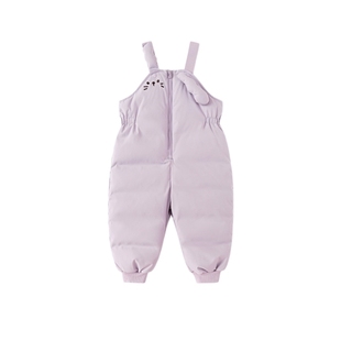 【商场同款】巴拉巴拉宝宝长裤女童羽绒背带裤冬装2025新保暖裤子