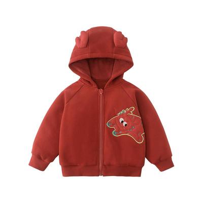 齐齐熊摇粒绒毛绒外套宝宝新年