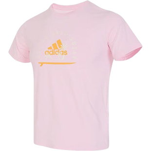 Adidas/阿迪达斯官方正品新款儿童圆领透气运动休闲短袖T恤IT1805