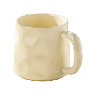 奶油风陶瓷水杯套装家庭用待客厅喝水高颜值乔迁新居马克杯子茶具