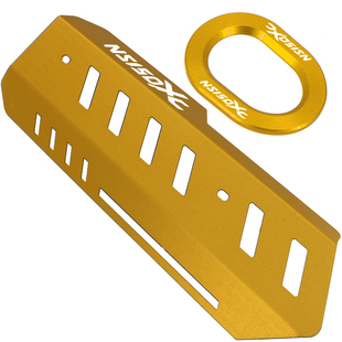 适用新大洲本田NS150XC改装排气管尾盖侧盖装饰罩防磨保护壳配件