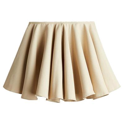 HM S/S女装半身裙春季新款时尚休闲简约环形迷你短裙1284889