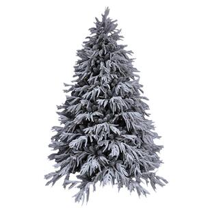 植绒圣诞树老丈人2.1mPE南洋杉北欧ins自带灯全新升级豪华装饰树