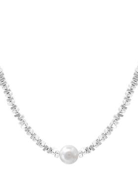 碎银珍珠项链女款母亲节送妈妈