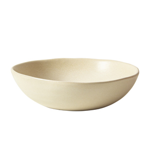 tatanara 奶黄色哑光水果沙拉碗盘不规则ins可爱酸奶燕麦碗一人食