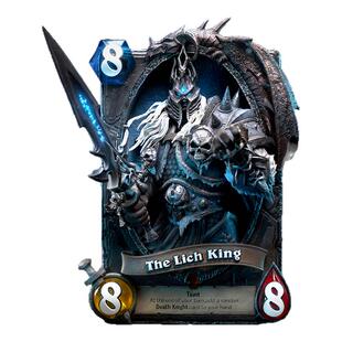 Blizzard暴雪游戏官方正版周边炉石传说巫妖王卡牌艺术雕像摆件