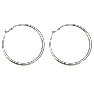 欧美风~金属冷淡风素圈耳环女轻奢小众时尚独特耳钉个性夸张耳饰