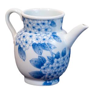 小雅瓷器家|景德镇青樵轩手绘淡描青花瓷 春祺夏安 绣球花系列
