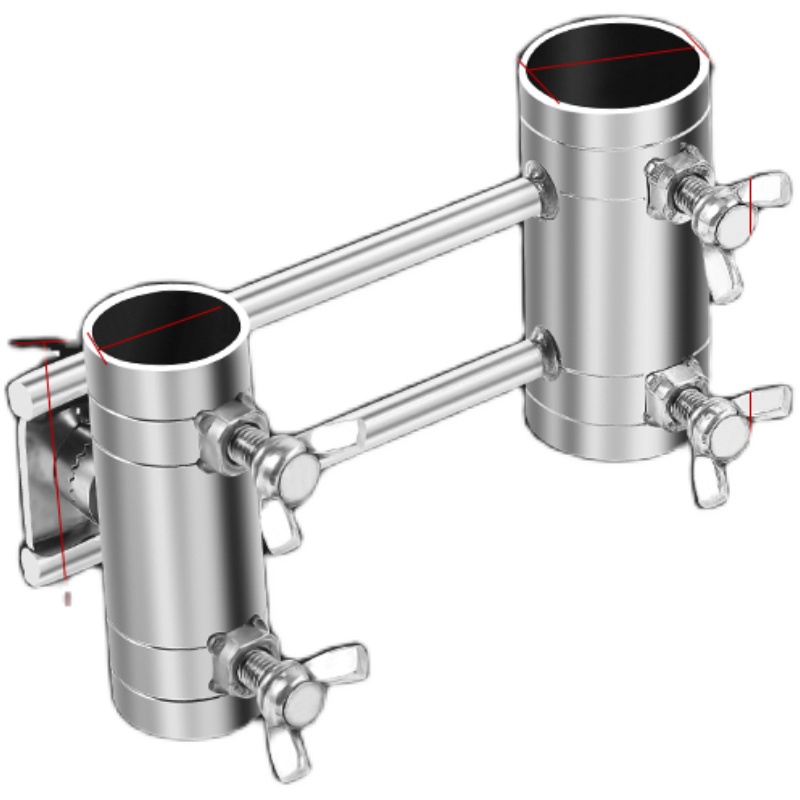 多功能钓台配件炮台架通用支架不锈钢鱼护架灯架饵盘架钓鱼专用