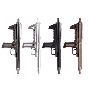 2026网红机关枪中性笔创意炫酷冲锋枪黑笔可拆卸枪型水笔绝地求生