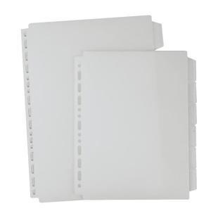 加厚分类卡文件夹标签卡A4B5A5透明活页袋隔页纸档案资料标记归类