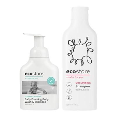 勿拍-ecostore婴儿泡泡沐浴露洗发水2合1温和低敏250ml