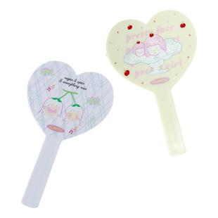 FLORTTE/花洛莉亚女生宿舍系列爱心形手持镜可爱少女爱心镜便携镜