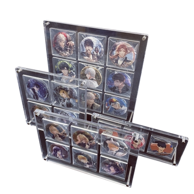 可套自封袋使用的透明吧唧展示架