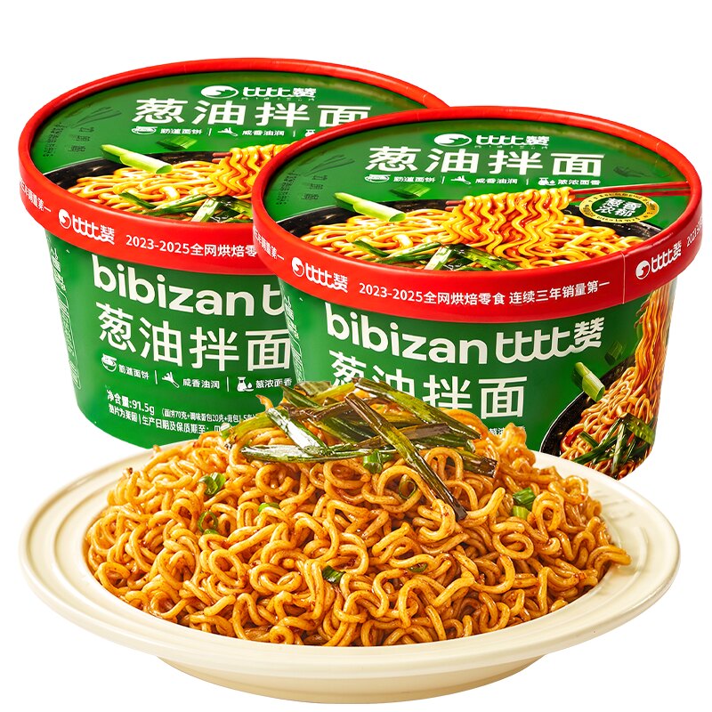 比比赞.葱油拌面85g*4桶