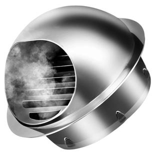 304不锈钢风帽外墙出风口穿墙油烟机防风罩排风罩110管艾灸厨房75