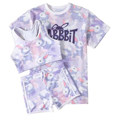 儿童泳衣女孩2025新款分体三件套