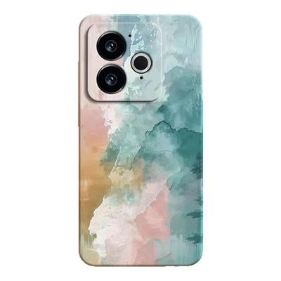 青山色适用Realme真我GT7Pro竞速版手机壳RealmeGT7Pro新款RMX5090硅胶油画涂鸦保护套男女oppo全包防摔外壳