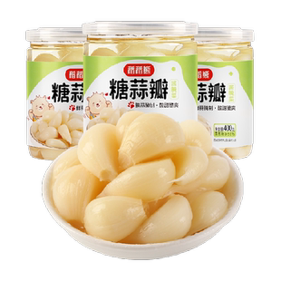 稻稻熊腌制榨菜泡菜糖蒜瓣400g*3糖醋蒜酸甜泡菜小菜