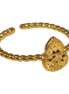 金店同款~碎冰冰葫芦福禄戒指女