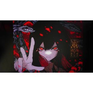 AbyssGaming红玉二次元钢化玻璃鼠标垫女生电竞游戏FPS专用超大号