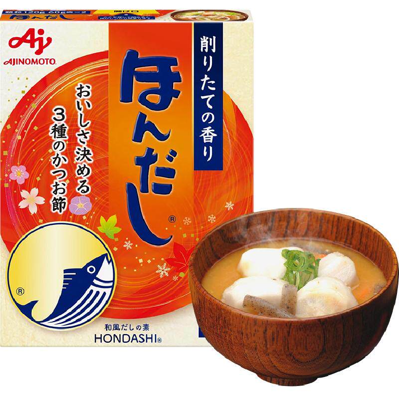 日本原装进口味之素木鱼素120g木鱼精高汤关东煮汤料鲣鱼粉柴鱼粉
