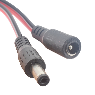 纯铜芯DC插头红黑线监控公母接头