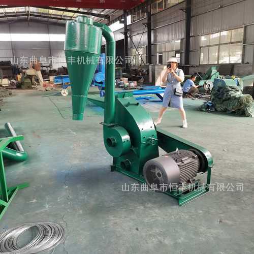 养殖牛羊猪草料花生秧粉碎机 锤片式稻壳豆糠打粉机 甲壳素磨粉机