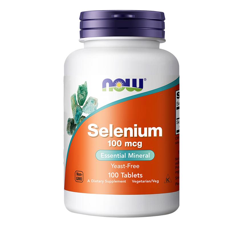 【自营】NOWFoods诺奥硒片selenium富硒肝硒元素片100mcg*100粒