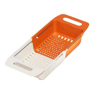 可伸缩沥水篮洗菜盆碗架厨房家用水果盘洗碗池水槽置物架滤水篮子