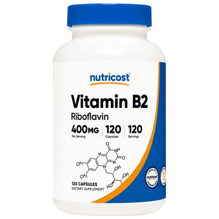 美国进口NUTRICOST核黄素维生素B2片400mg口腔问题护肠胃vb族成人