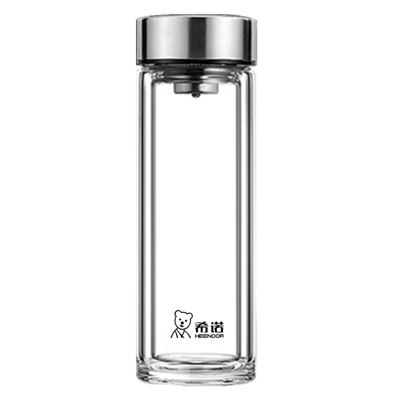 希诺玻璃杯定制logo印字礼品杯子