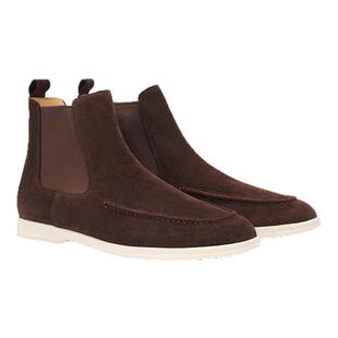 【丝光绒头层小牛皮】chioryn青润LP切尔西靴男中帮英伦风马丁靴