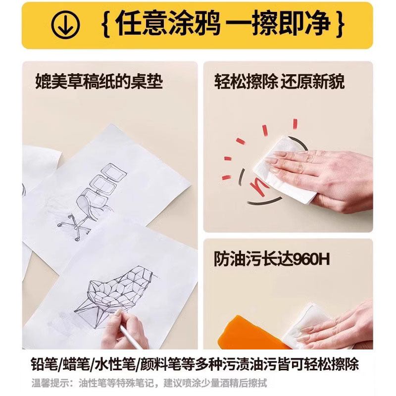 皮革桌垫防滑书桌垫防油垫垫桌布学生防水茶几保护pvc电脑桌面