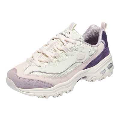 Skechers斯凯奇熊猫女鞋春季新款复古可颂鞋撞色休闲运动老爹鞋
