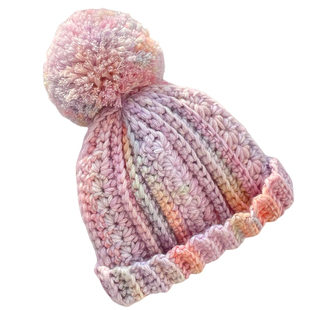 毛儿手作 秋水亲子毛球帽子 钩针手工毛线编织diy制作 十刻云团