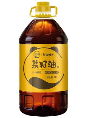 熊猫炒堂低芥酸菜籽油新货5L包邮