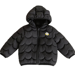 宝宝轻薄羽绒棉服连帽短款男童女童25新款婴幼儿外套棉衣冬装